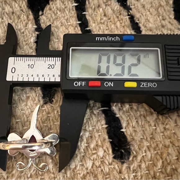 ❤️ Red Dahlia Kingman Turquoise 925 Dragonfly Ring Navajo Southwestern Size 7.75 - Picture 13 of 14